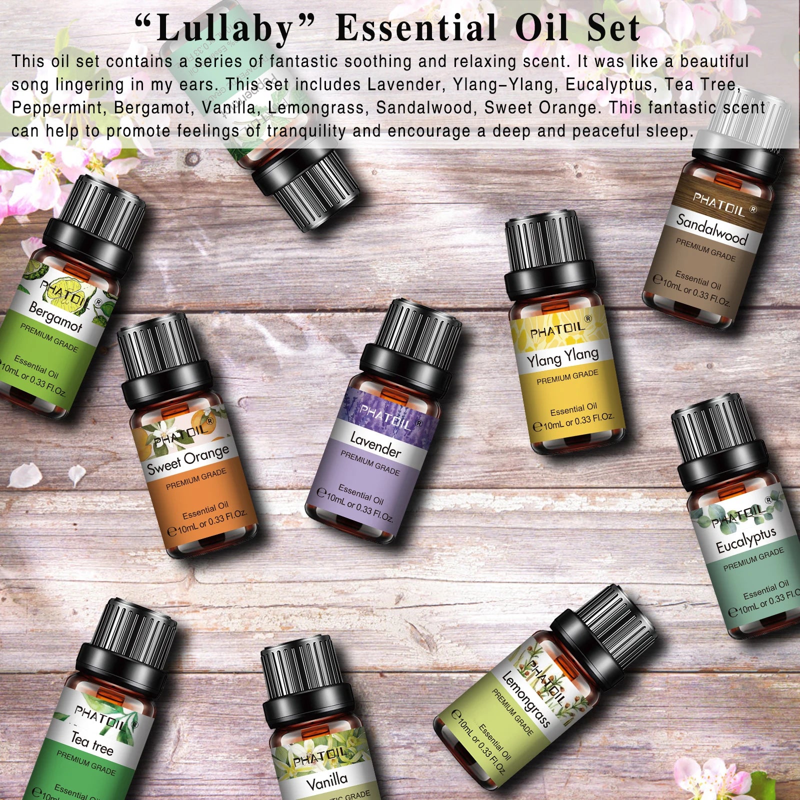 Essential Oils Gift Set – 10ml Singles, 6-Pack & 10-Pack