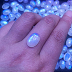 Moonstone Oval Cabochon | Natural Loose Stone for Jewelry Making