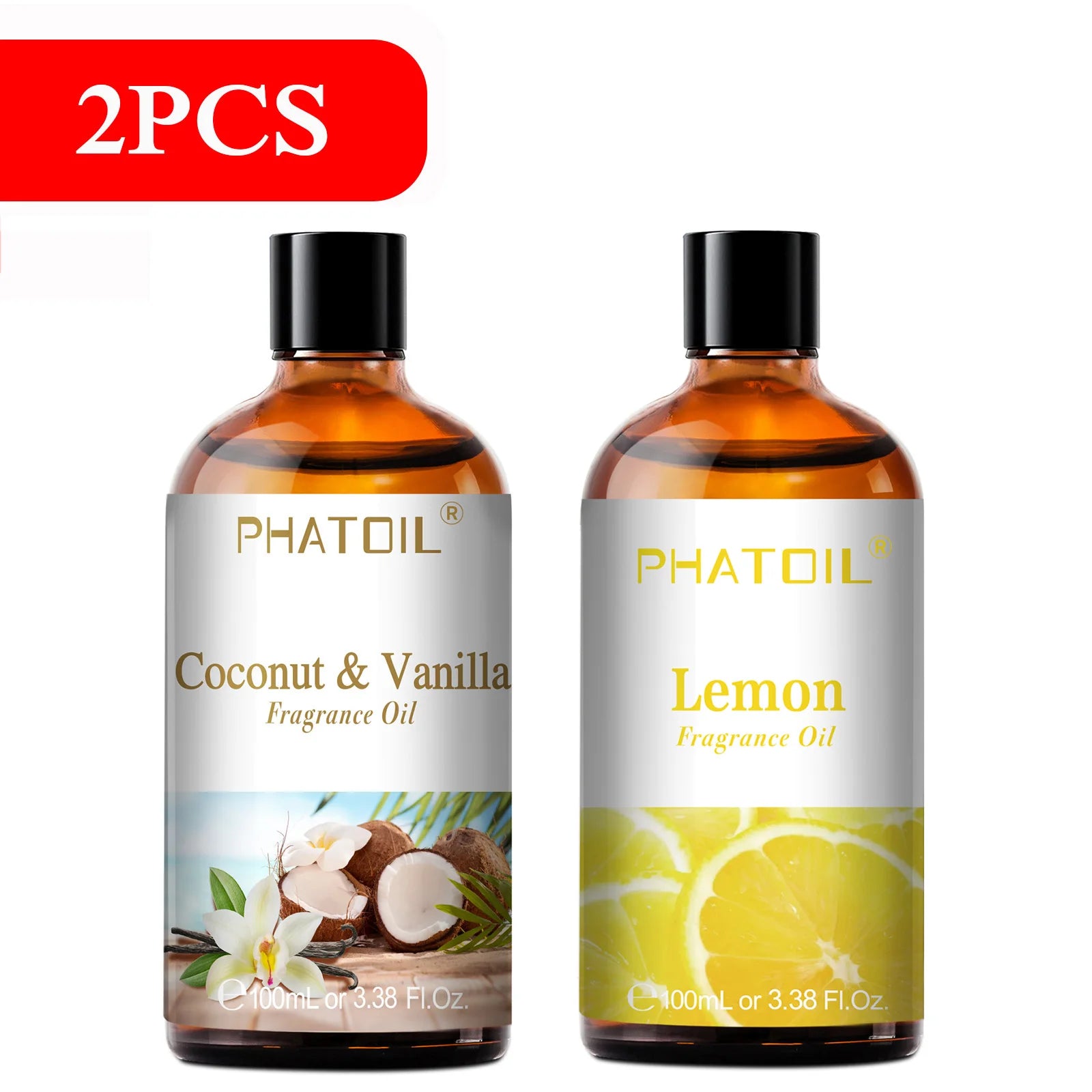 Fruit & Coconut Fragrance Oils – 100ml 2-Pack & 3-Pack Sets