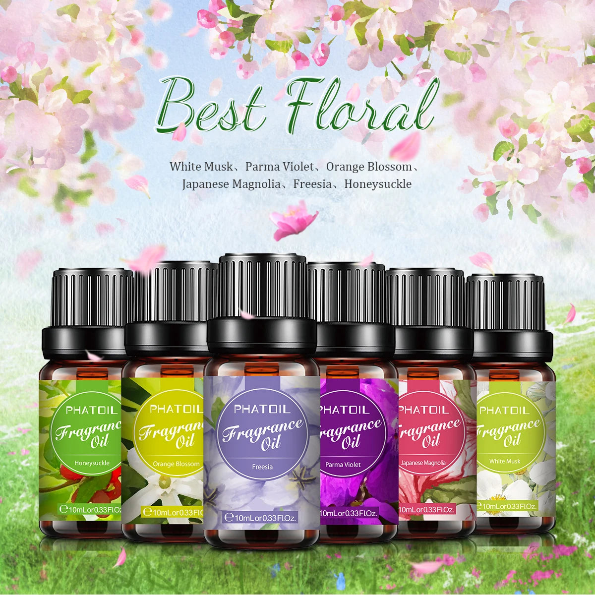 Best Floral Fragrance Oils Gift Set – 6 x 10ml