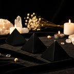 Black Obsidian Pyramid — Natural Stone Reiki Energy Carving (3–7cm)
