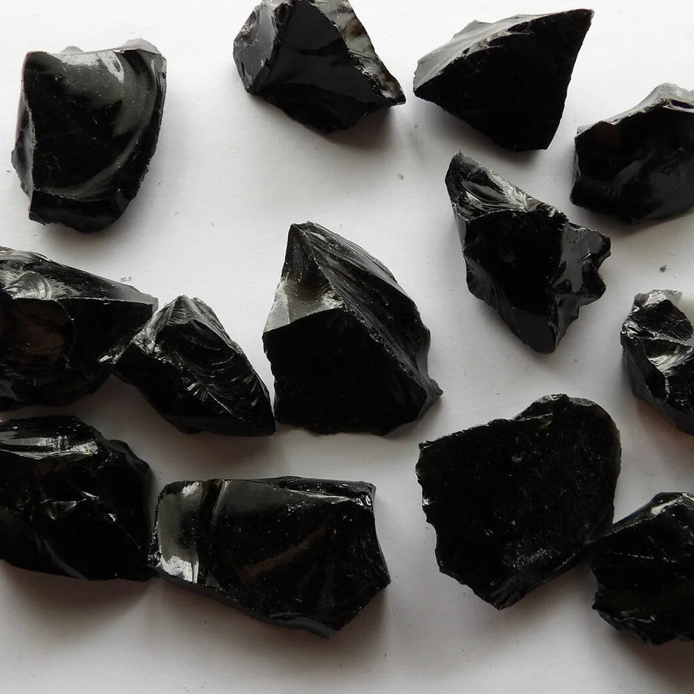 Raw Black Obsidian Rough Stone – Natural Healing Crystal Specimen