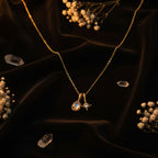Double Moonstone Star Talisman Necklace