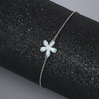 Larimar Floral Bracelet in 925 Sterling Silver