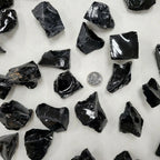 Raw Black Obsidian Rough Stone – Natural Healing Crystal Specimen