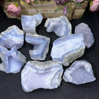 Blue Lace Agate Raw Specimen | Natural Rough Crystal
