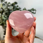 Rose Quartz Heart Stone | Natural Pink Crystal for Love & Emotional Healing