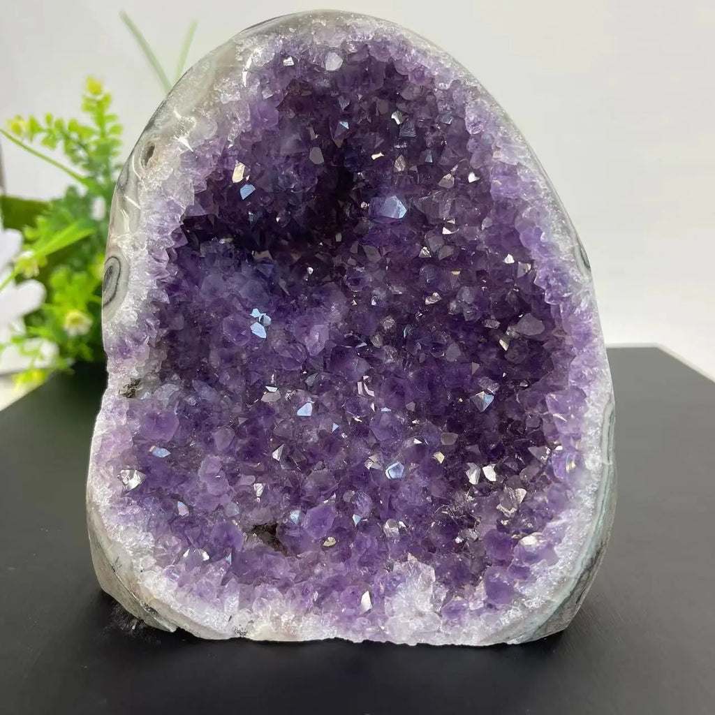 Amethyst Geode Cluster | Natural Uruguay Crystal | Choose Your Size
