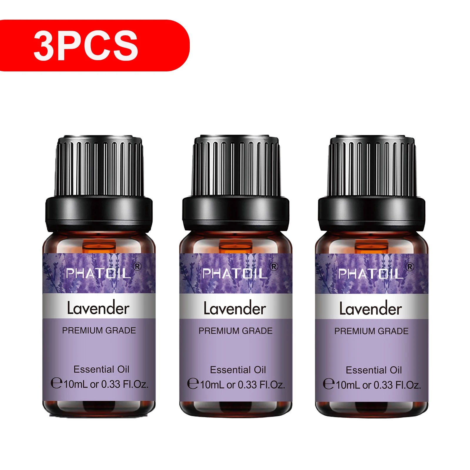 3-Pack Pure Essential Oil Set | 10ml Aromatherapy Oils