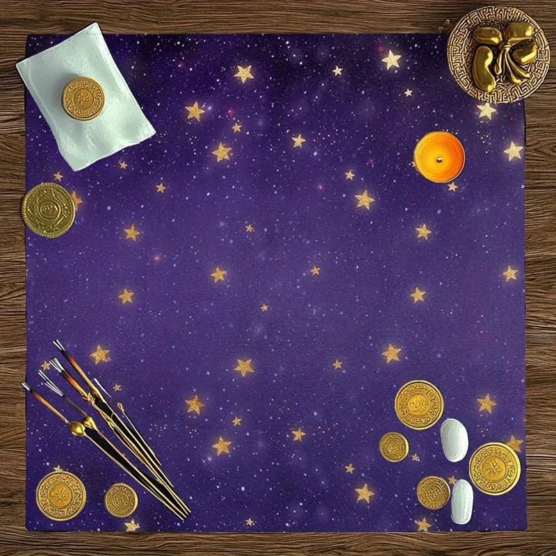 Starry Sky Altar Cloth — Celestial Tarot & Ritual Mat