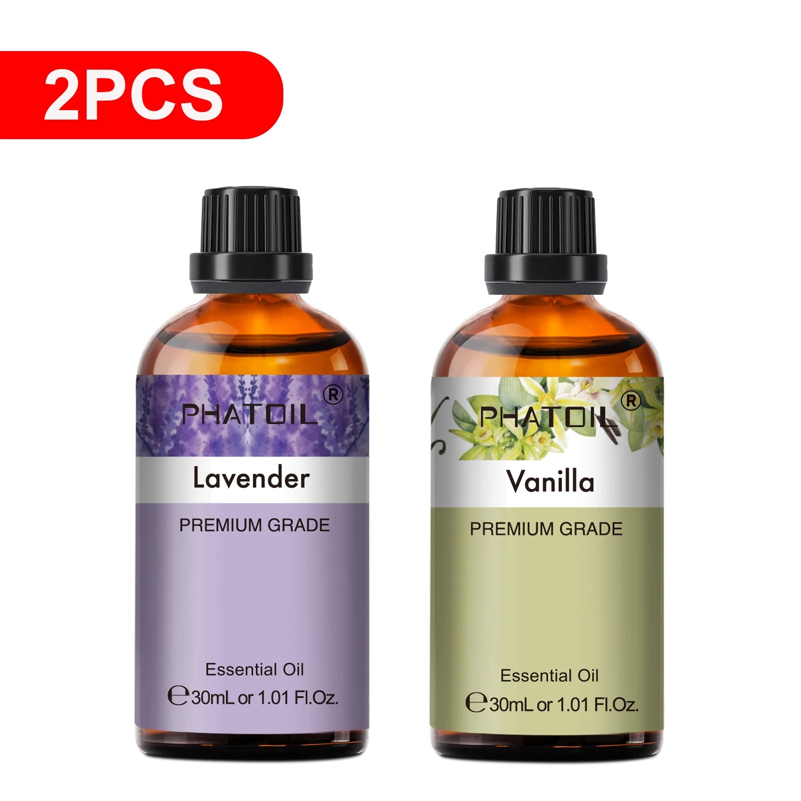 Pure Essential Oils – 2 x 30ml Bottles