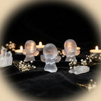 Selenite Angel Crystal Figurine | Reiki Chakra Meditation Decor