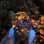 Yooperlite Crystal Skull Carving