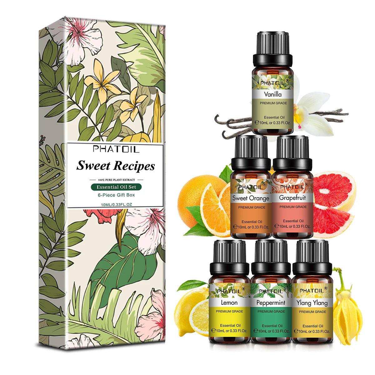 Essential Oils Gift Set – 10ml Singles, 6-Pack & 10-Pack