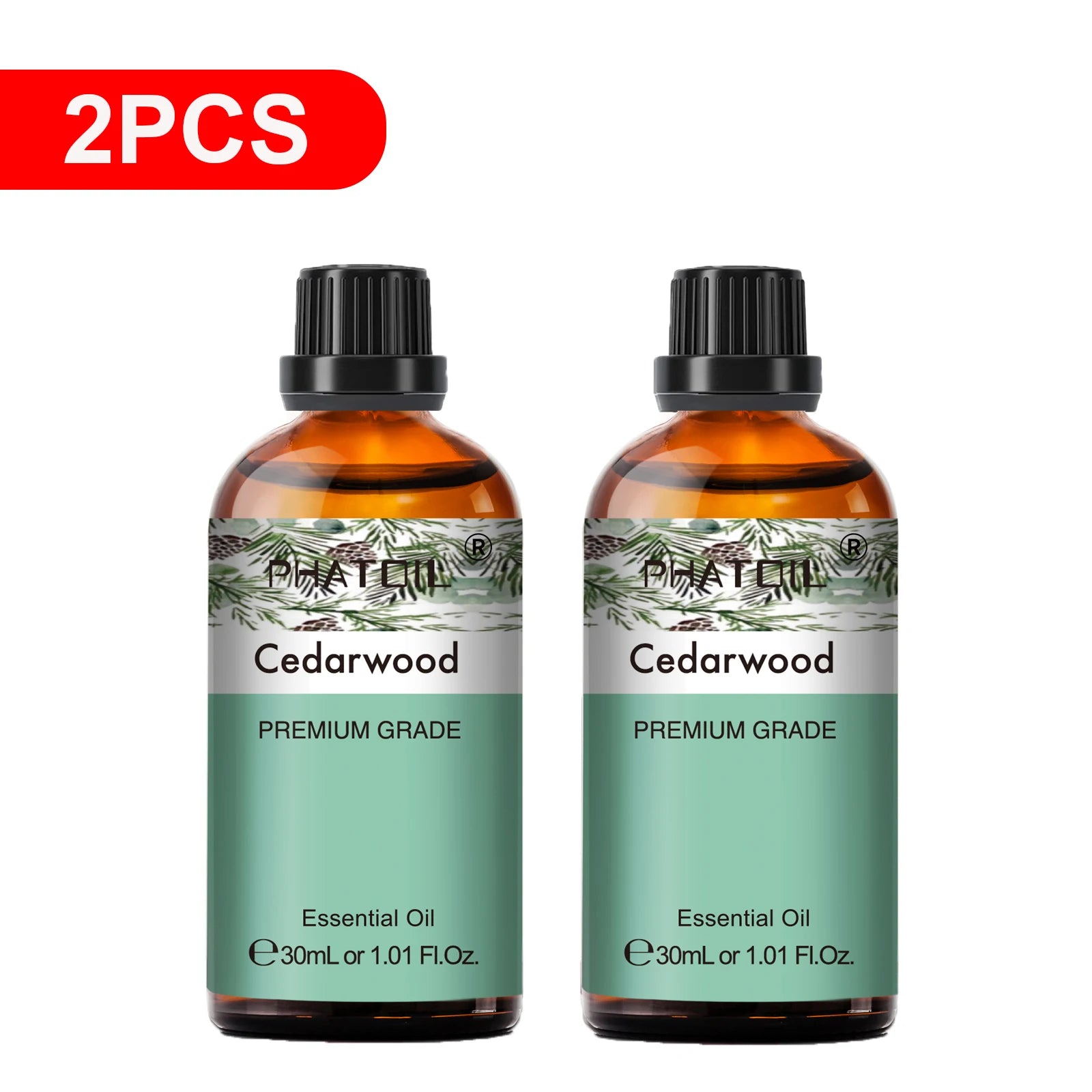 Pure Essential Oil 30ml | 2-Pack Aromatherapy Singles for Diffusers, Candles & DIY