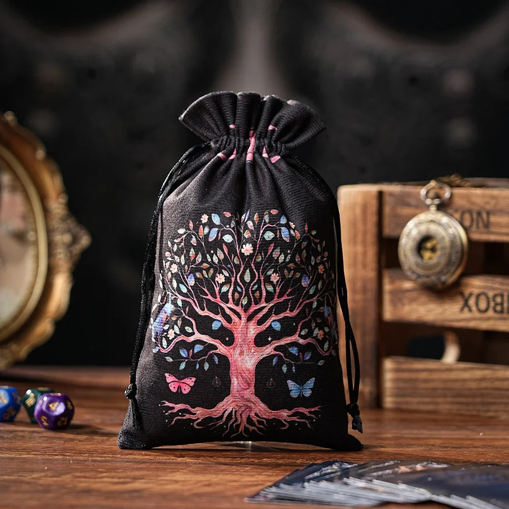 Velvet Drawstring Pouch — Tarot, Crystal & Rune Storage Bag