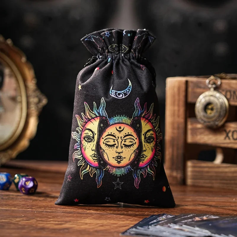 Velvet Drawstring Pouch — Tarot, Crystal & Rune Storage Bag