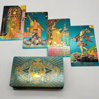 Gold Foil Rider-Waite Tarot Deck – 80-Card Luxury Edition with Gift Box
