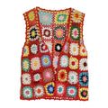 Boho Granny Square Crochet Vest Top