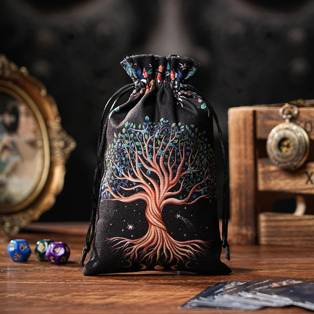 Velvet Drawstring Pouch — Tarot, Crystal & Rune Storage Bag