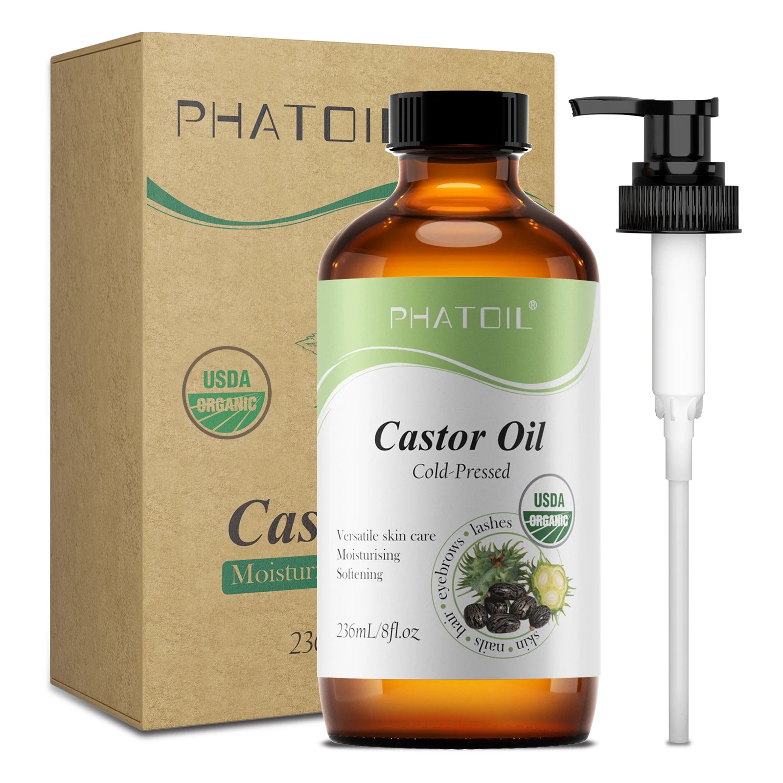 Cold-Pressed Carrier Oils – Castor, Jojoba, Rosehip & Argan