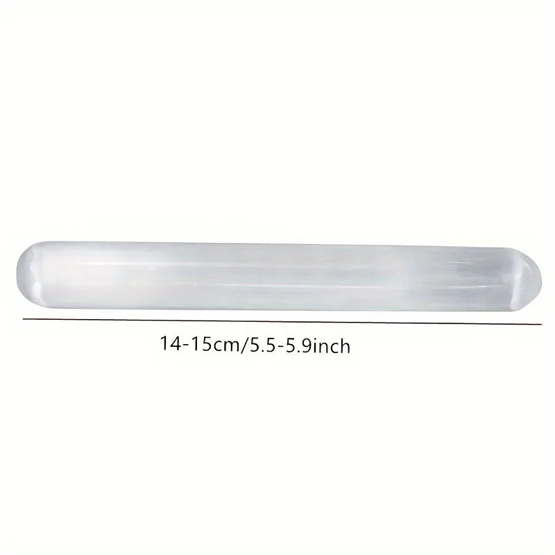 Natural Selenite Wand — Cleansing, Protection & High-Vibe Energy