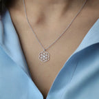 Metatron's Cube & Seed of Life Pendant Necklace | Sacred Geometry | Silver or Gold