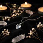 Aquamarine Heart Pendant Necklace | Natural Gemstone