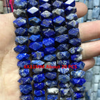 Lapis Lazuli Natural Stone Beads | Loose Spacer Beads for Jewelry Making