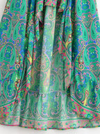 High Low Floral Boho Skirt