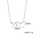 Zodiac Constellation Necklace — Silver & Gold Star Sign Pendant