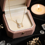 Starry Labradorite & Clear Crystal Pendant Necklace – Intuition, Clarity & Gentle Light