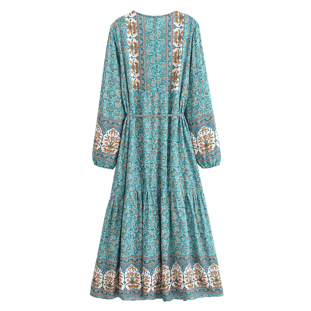 Boho Floral Maxi Dress