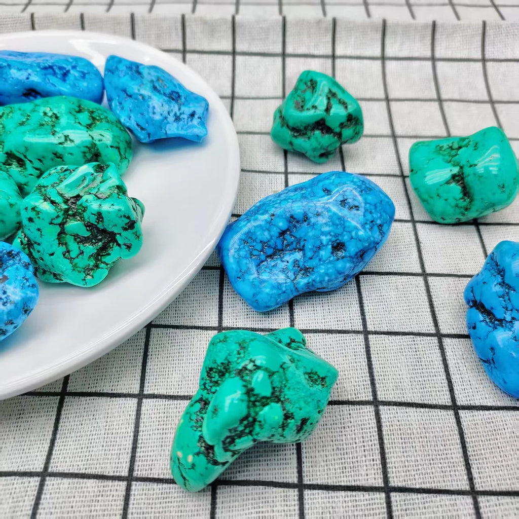 Natural Turquoise Stone — Raw Mineral Specimen