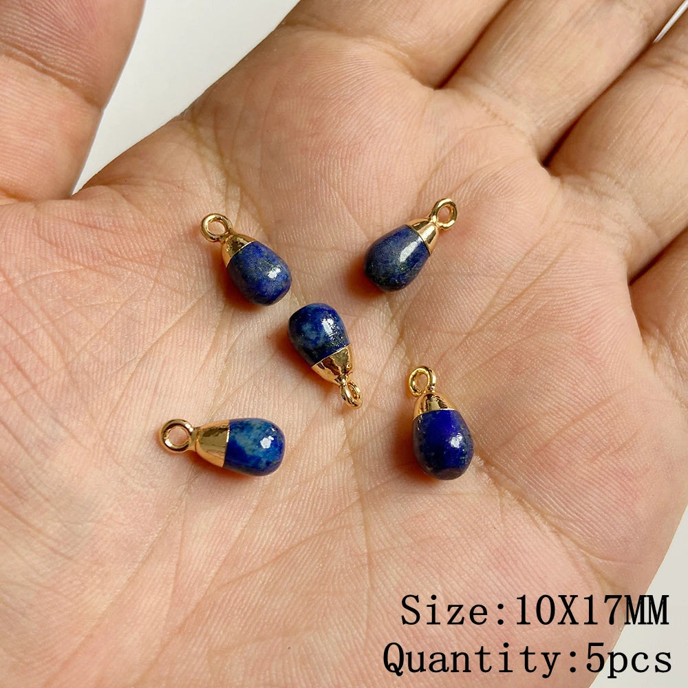 Lapis Lazuli Natural Gemstone Pendants & Charms | Jewelry Making Supplies