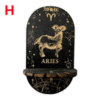 Zodiac & Celestial Crystal Pendulum Display Stand – Arch Wood Wall Shelf