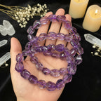 Amethyst Tumbled Bead Bracelet
