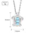 Larimar Sea Turtle Pendant Necklace