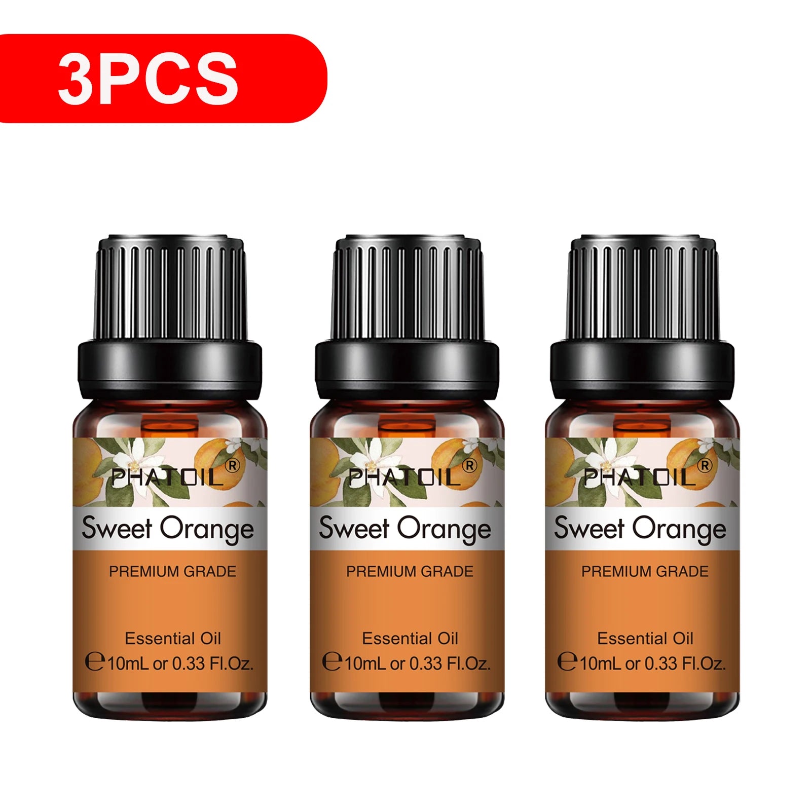 3-Pack Pure Essential Oil Set | 10ml Aromatherapy Oils