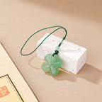Aventurine Four Leaf Clover Crystal Keychain