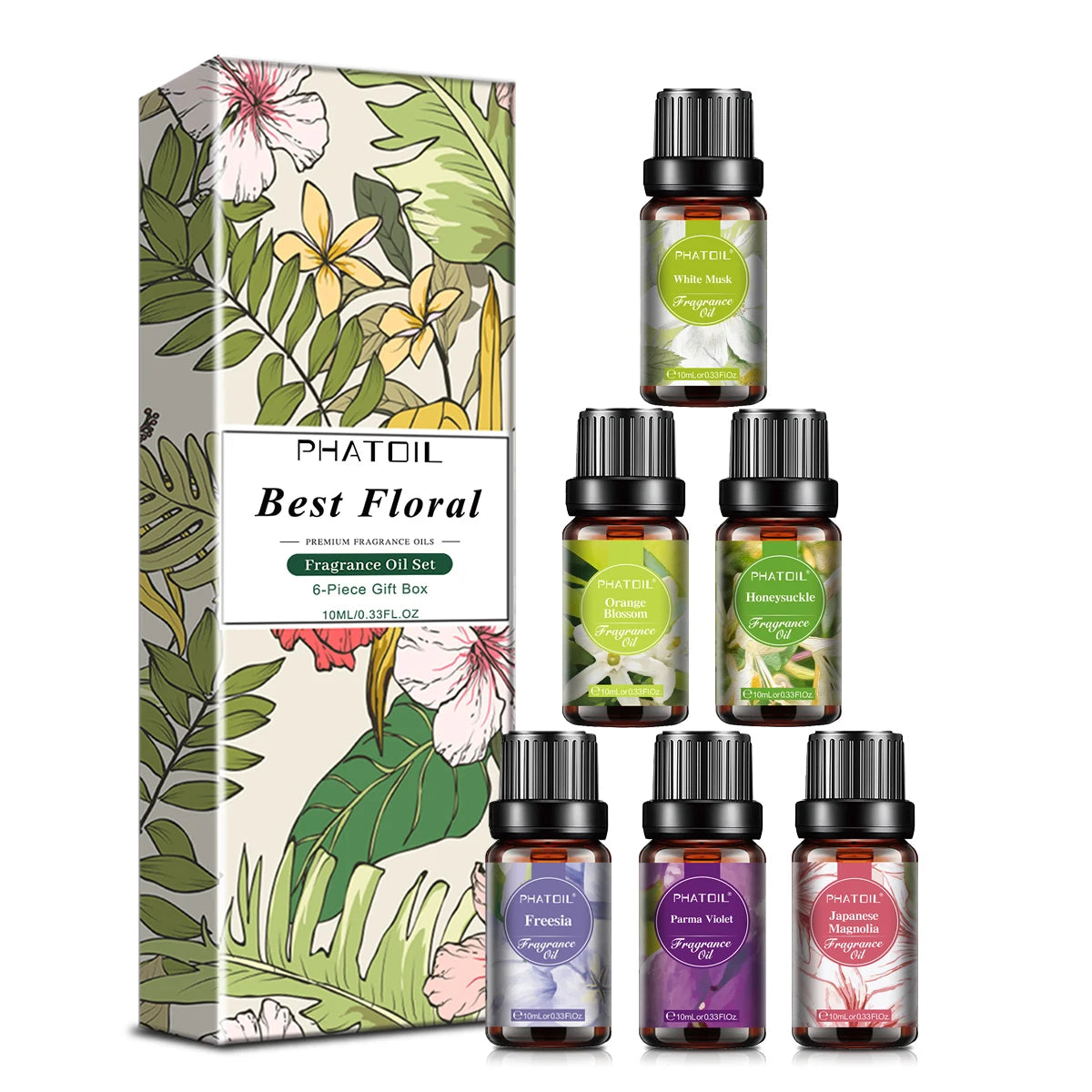Flower & Lifestyle Fragrance Oil 10ml | Singles, 6-Pack & 10-Pack for Diffusers, Candles & DIY