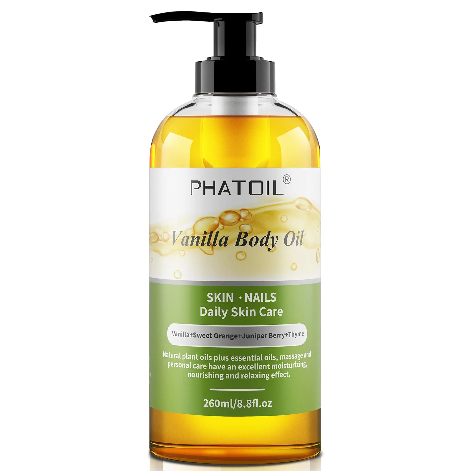 Botanical Body Oil 260ml | Moisturizing & Long-Lasting Scent for Skin, Hair & Massage