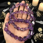 Amethyst Tumbled Bead Bracelet