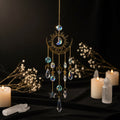 Star & Moon Suncatcher Pendant | Celestial Crystal Rainbow Maker for Windows & Gardens