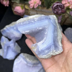 Blue Lace Agate Raw Specimen | Natural Rough Crystal