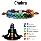 7 Chakra Crystal Bracelet – Adjustable Beaded Yoga Bracelet
