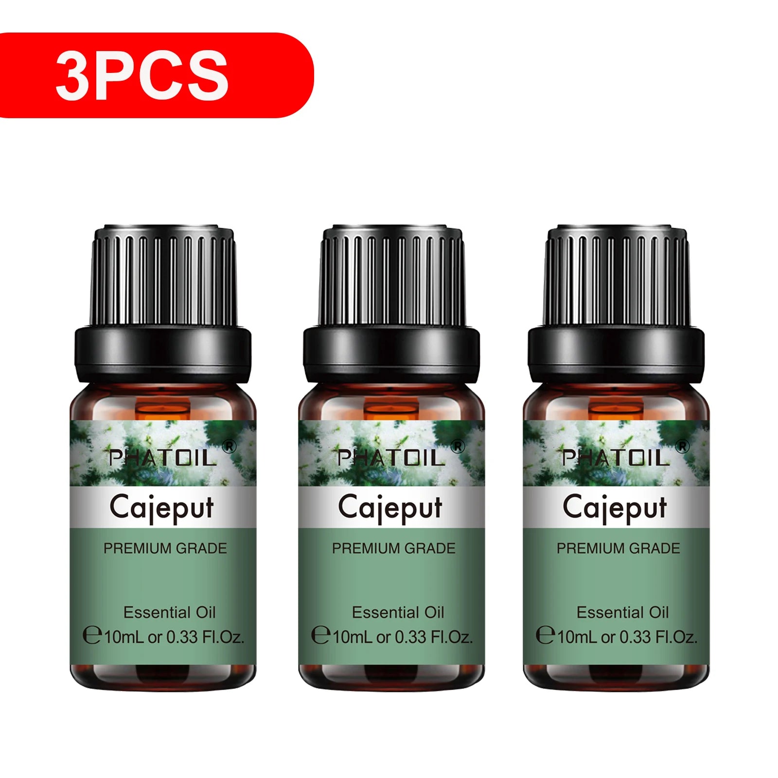 3-Pack Pure Essential Oil Set | 10ml Aromatherapy Oils