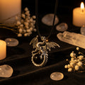 Dragon Crystal Point Pendant Necklace — Natural Gemstone Talisman