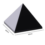 Black Obsidian Pyramid — Natural Stone Reiki Energy Carving (3–7cm)