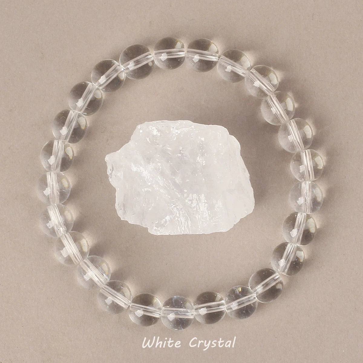 Natural Crystal Bead Bracelet | Choose Your Stone | 6mm or 8mm